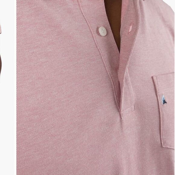 NWT Tailor Vintage Airotec Birdseye Polo Shirt‎ Dusty Rose Size Large - Picture 2 of 13